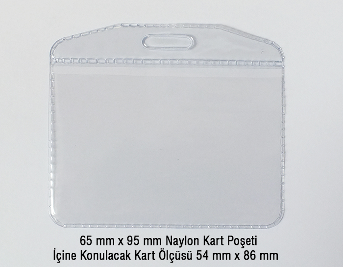 NP1 Naylon Kart Poşeti - Plastik 65x95 mm - DİK