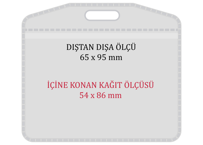 NP1 Naylon Kart Poşeti - Plastik 65x95 mm - DİK