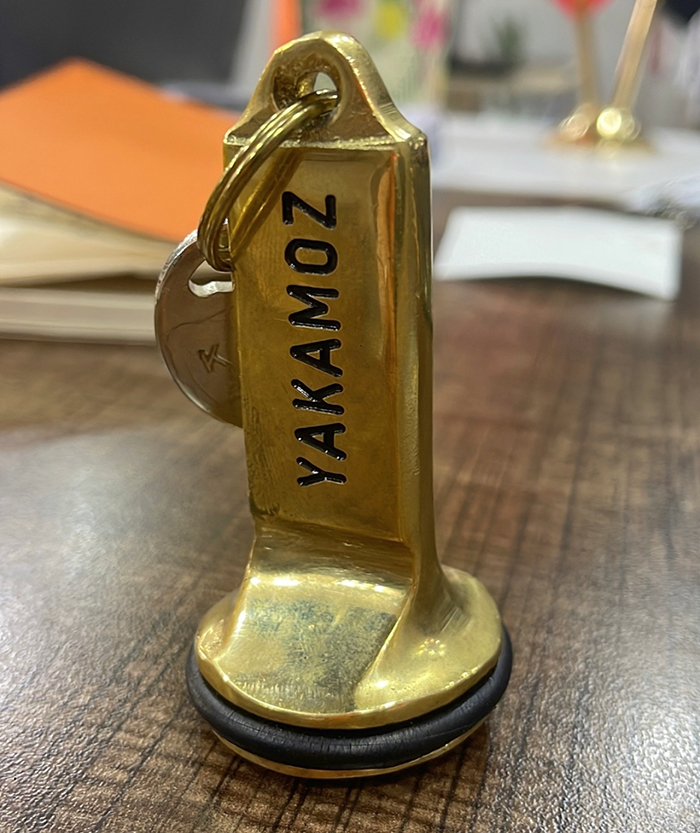 PA104 Pirinç Otel Anahtarlığı