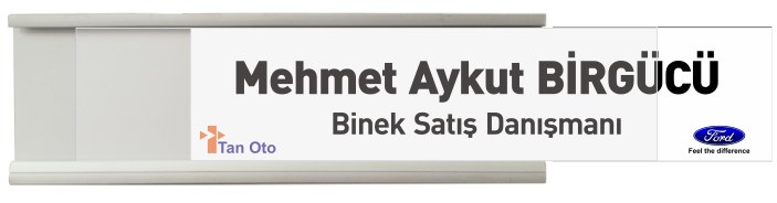 Alüminyum Sürgülü Masa İsimliği - AL12 Mat