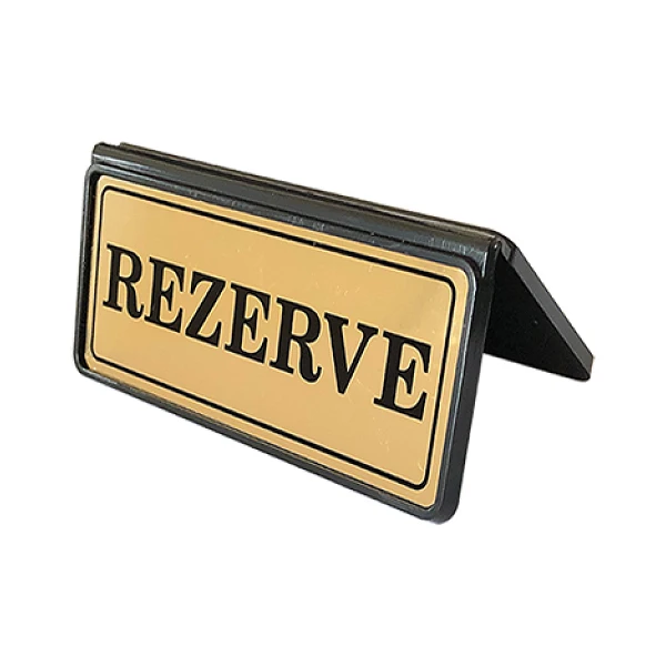 R05 - Plastik Rezerve Yazısı ve Altlığı - EKONOMİK MASA REZERVE YAZISI