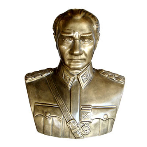 80 cm FRP Fiberglass Maraşal Atatürk Büstü