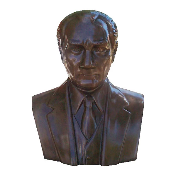 70 cm FRP Fiberglass Kravatlı Atatürk Büstü