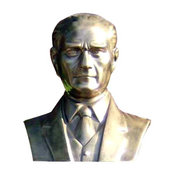 45 cm FRP Fiberglass Kravatlı Atatürk Büstü
