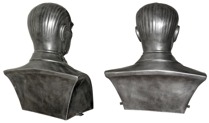80 cm FRP Fiberglass Papyonlu Atatürk Büstü - Arkası Kapalı