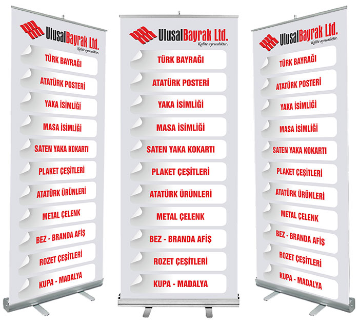 Roll Up Banner Reklam Afişi -Roll Banner - Reklam Bayrağı