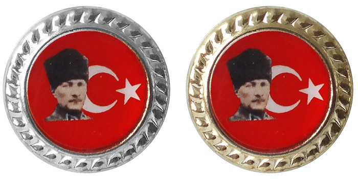 EKO2 Atatürk Yaka Rozeti - Döküm Tabanlı