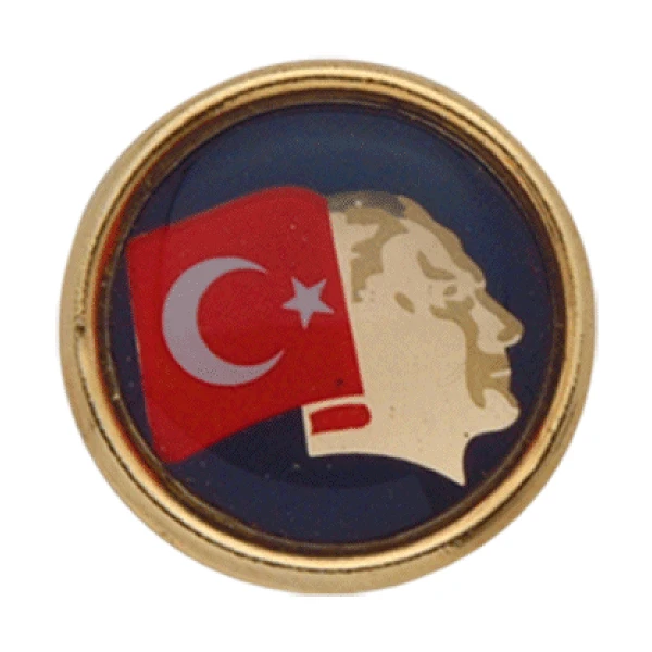 EKO4 Atatürk Yaka Rozeti - Döküm Tabanlı