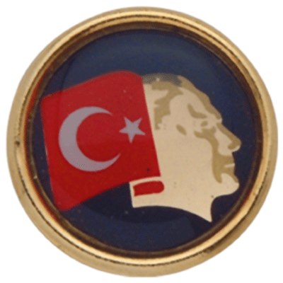 TBR12 Atatürk'lü Türk Bayrağı Rozeti