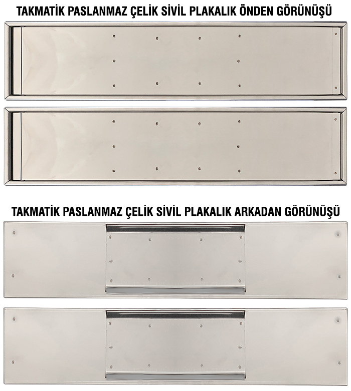 Takmatik Makam Aracı Kabartmalı Resmi Plaka Arka Aparatı