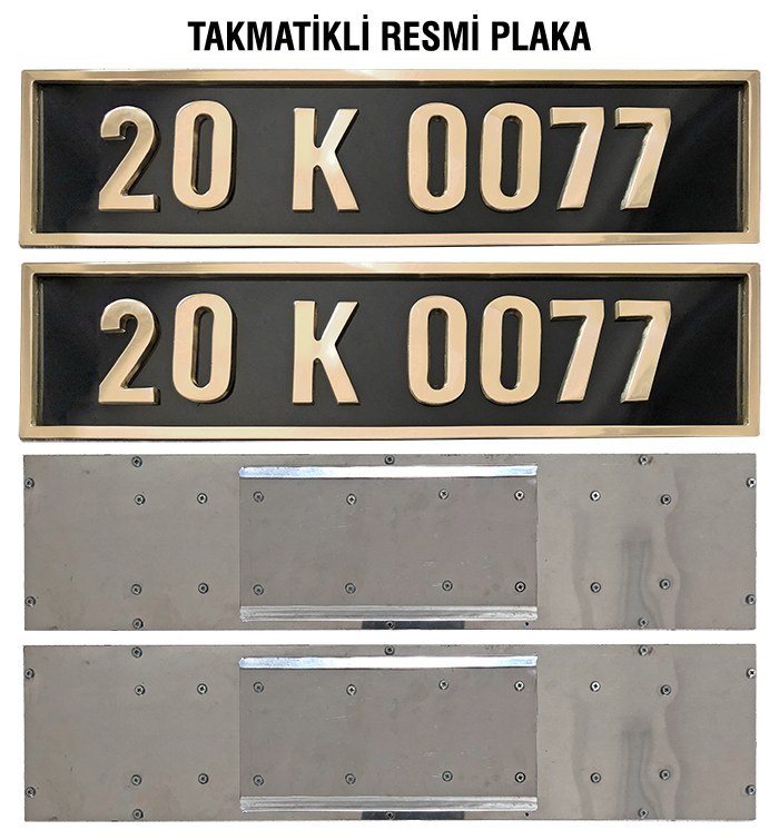 Belediye Başkanı Takmatik Makam Araç Plakası - TAKMATİK PLAKA