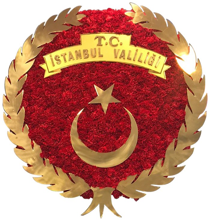 Valilik Metal Tören Çelengi - Valilik Metal Çelenkleri