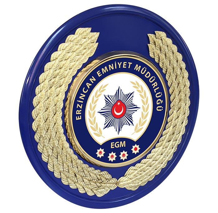 EMNİYET MÜDÜRLÜĞÜ ÇELENGİ - İLÇE EMNİYET MÜDÜRLÜĞÜ - İLÇE EMNİYET AMİRLİĞİ METAL TÖREN ÇELENGİ - POLİS ÇELENGİ