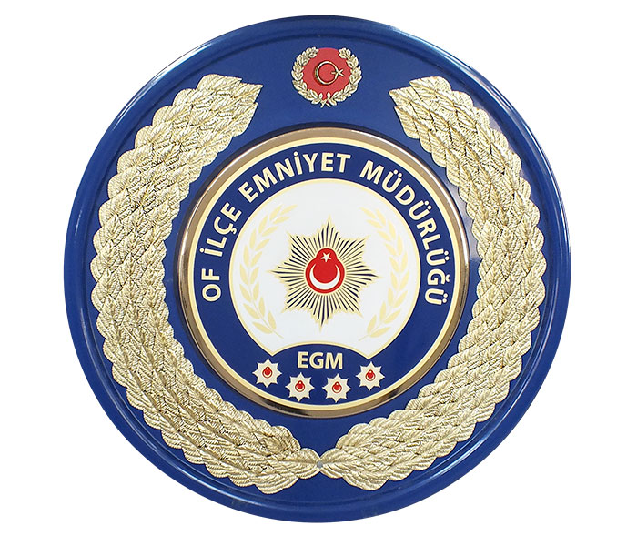 EMNİYET MÜDÜRLÜĞÜ ÇELENGİ - İLÇE EMNİYET MÜDÜRLÜĞÜ - İLÇE EMNİYET AMİRLİĞİ METAL TÖREN ÇELENGİ - POLİS ÇELENGİ