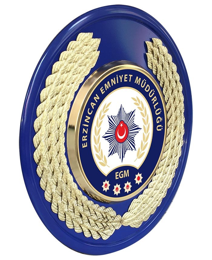 EMNİYET MÜDÜRLÜĞÜ ÇELENGİ - İLÇE EMNİYET MÜDÜRLÜĞÜ - İLÇE EMNİYET AMİRLİĞİ METAL TÖREN ÇELENGİ - POLİS ÇELENGİ