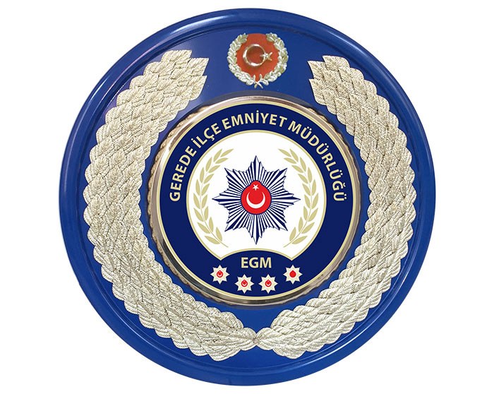 EMNİYET MÜDÜRLÜĞÜ ÇELENGİ - İLÇE EMNİYET MÜDÜRLÜĞÜ - İLÇE EMNİYET AMİRLİĞİ METAL TÖREN ÇELENGİ - POLİS ÇELENGİ
