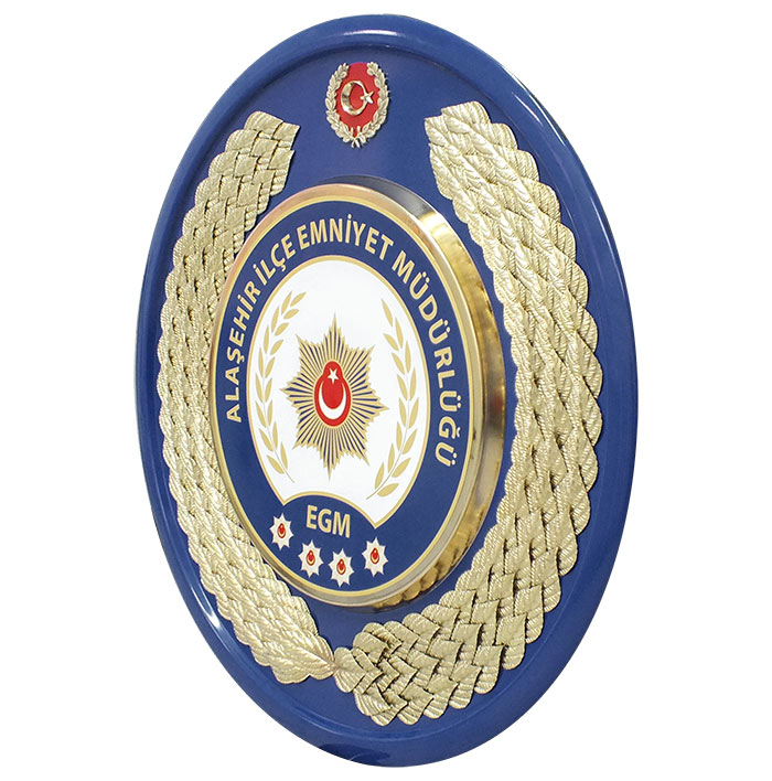 EMNİYET MÜDÜRLÜĞÜ ÇELENGİ - İLÇE EMNİYET MÜDÜRLÜĞÜ - İLÇE EMNİYET AMİRLİĞİ METAL TÖREN ÇELENGİ - POLİS ÇELENGİ