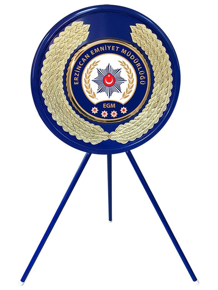 EMNİYET MÜDÜRLÜĞÜ ÇELENGİ - İLÇE EMNİYET MÜDÜRLÜĞÜ - İLÇE EMNİYET AMİRLİĞİ METAL TÖREN ÇELENGİ - POLİS ÇELENGİ