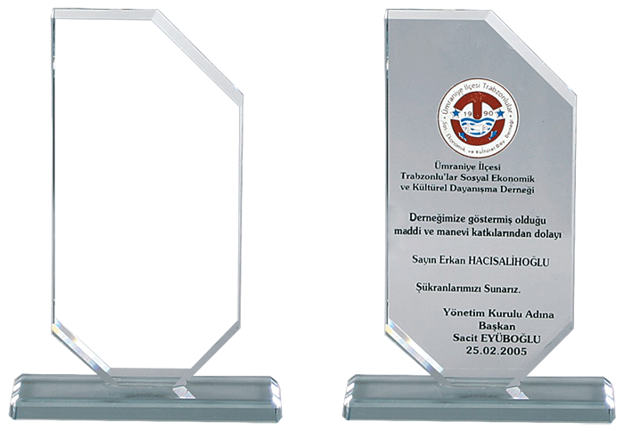 P121 Kristal Plaket