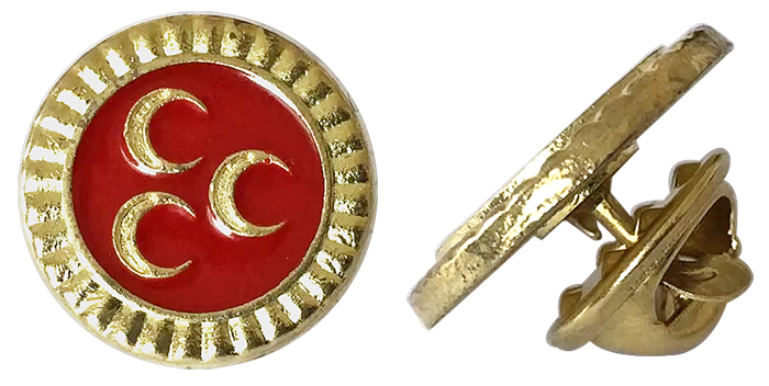MHP01 - MHP Yaka Rozeti - MHP Rozeti - Seçim Rozetleri