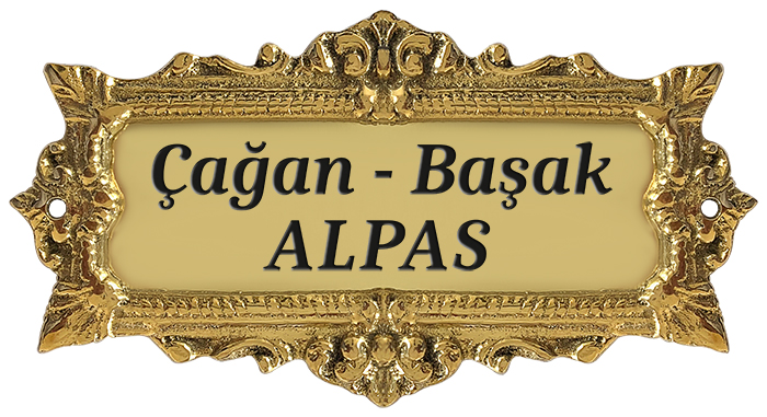 PDK6 Pirinç Antik Döküm Ev Dış Kapı İsimliği