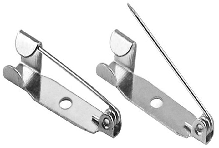 YK13 Metal Yaka İsimliği İğnesi - Broş İğnesi 20 mm