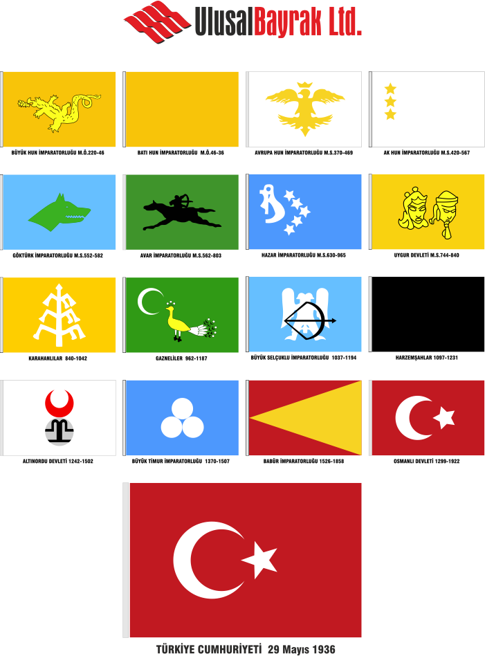 Osmanlı İmparatorluğu Bayrağı - Osmanlı Devleti Bayrağı - Orjinal